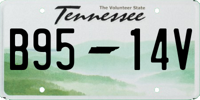 TN license plate B9514V