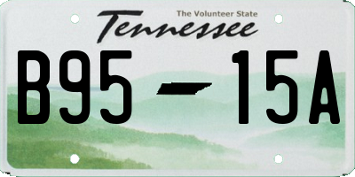 TN license plate B9515A
