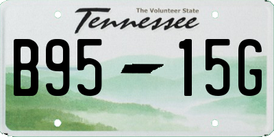 TN license plate B9515G