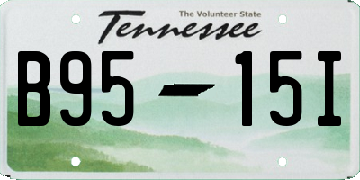 TN license plate B9515I