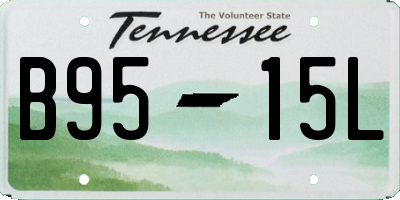 TN license plate B9515L