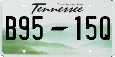 TN license plate B9515Q