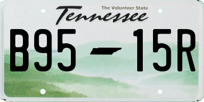 TN license plate B9515R