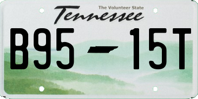 TN license plate B9515T