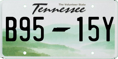 TN license plate B9515Y