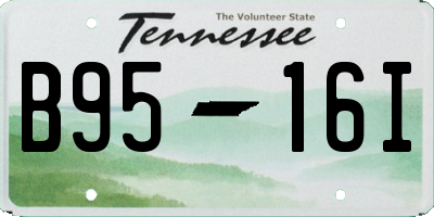 TN license plate B9516I