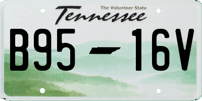 TN license plate B9516V