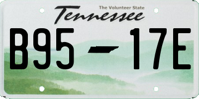 TN license plate B9517E