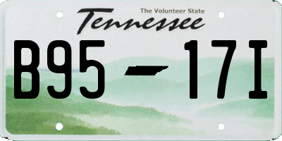 TN license plate B9517I