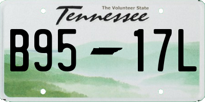 TN license plate B9517L