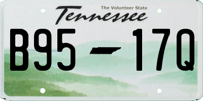 TN license plate B9517Q
