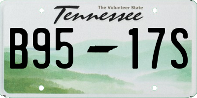 TN license plate B9517S
