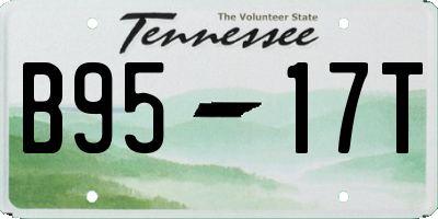 TN license plate B9517T
