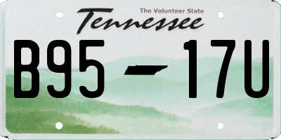 TN license plate B9517U