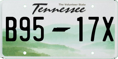 TN license plate B9517X