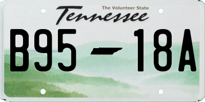 TN license plate B9518A
