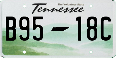 TN license plate B9518C