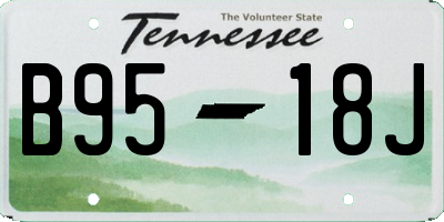 TN license plate B9518J