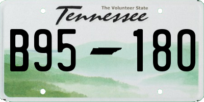 TN license plate B9518O