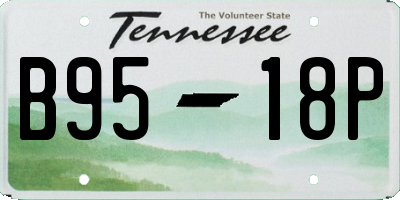TN license plate B9518P