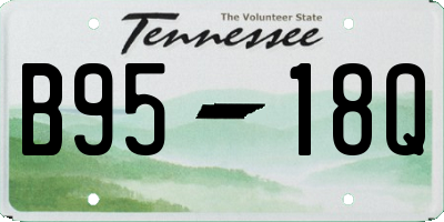 TN license plate B9518Q