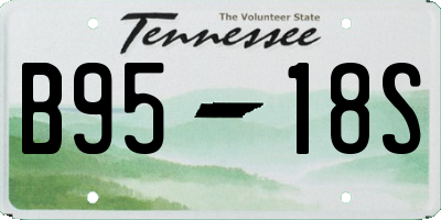 TN license plate B9518S
