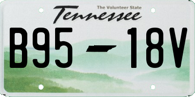 TN license plate B9518V