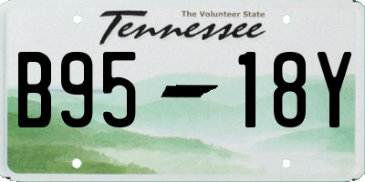 TN license plate B9518Y