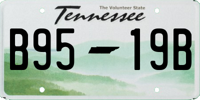 TN license plate B9519B