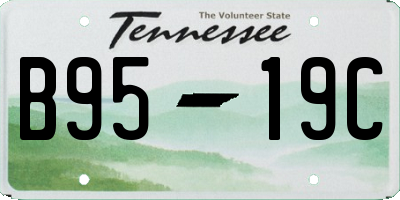 TN license plate B9519C