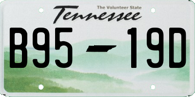 TN license plate B9519D