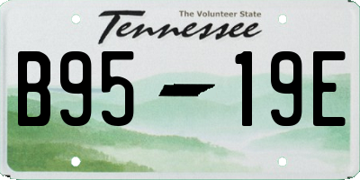 TN license plate B9519E