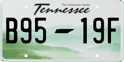 TN license plate B9519F