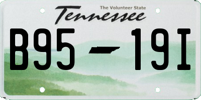 TN license plate B9519I