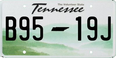 TN license plate B9519J