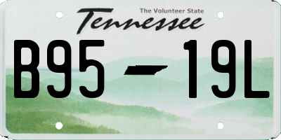 TN license plate B9519L