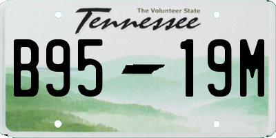 TN license plate B9519M