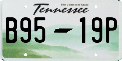 TN license plate B9519P