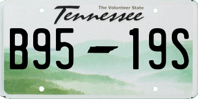 TN license plate B9519S