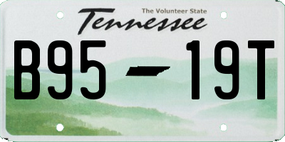 TN license plate B9519T