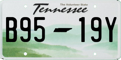 TN license plate B9519Y