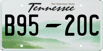 TN license plate B9520C