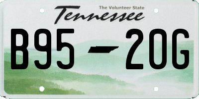 TN license plate B9520G