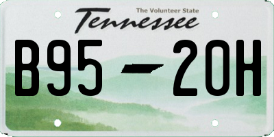 TN license plate B9520H