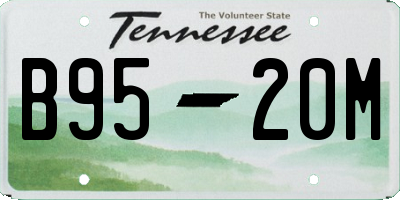 TN license plate B9520M