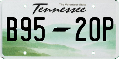 TN license plate B9520P