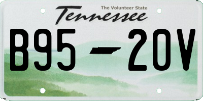 TN license plate B9520V