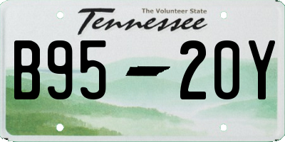 TN license plate B9520Y