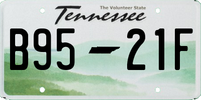 TN license plate B9521F