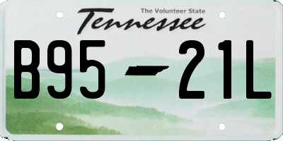TN license plate B9521L